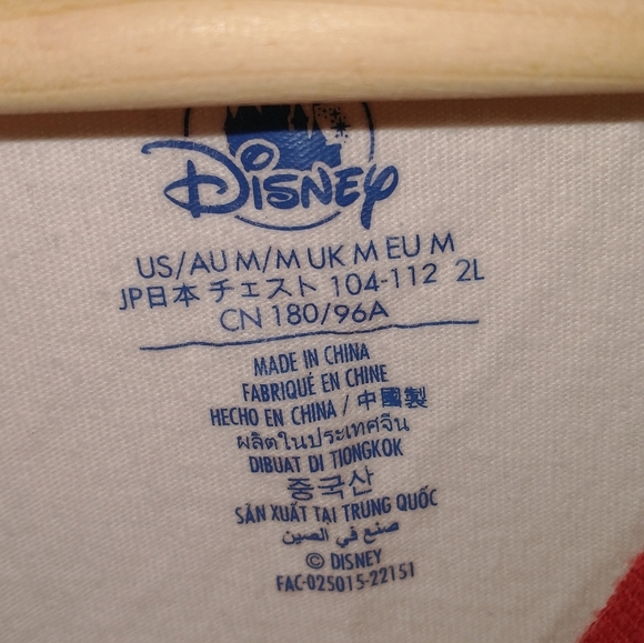 Disney Retro Vintage Feel Mickey Mouse Cream and Red T-Shirt Large - Picture 3 of 5